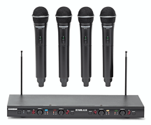 Stage 412 Frequency-Agile, Quad-Channel Handheld VHF Wireless System