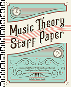 Music Theory Staff Paper Manuscript Paper with Keyboard Layout and Space for Note-Taking