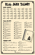 Real Jazz Theory Poster 22″ x 34″ Poster featuring <i>Real Book</i> Notation