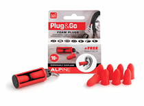 Plug & Go Foam Plugs Individual Pack of 10 Earplugs