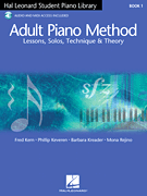 Hal Leonard Adult Piano Method – Book 1 Lessons, Solos, Technique, & Theory
