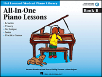 All-In-One Piano Lessons Book B Book with Audio Access Included