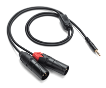 Tourtek Pro – 1/8″ TRS (Stereo) to Dual XLR (Male) Cable 3' Breakout Accessory Cable