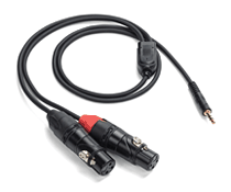 Tourtek Pro – 1/8″ TRS (Stereo) to Dual XLR (Female) Cable 9' Breakout Accessory Cable