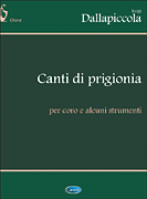 Product Cover for Canti Di Prigionia for Chorus, 2 Pianos, 2 Harps, and PercussionVocal Score Piano Softcover by Hal Leonard