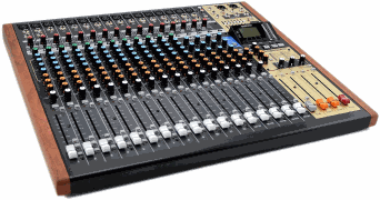 Model 24 Multi-Track Live Recording Console with USB Audio Interface and Analog Mixer