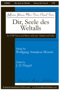Dir, Seele Des Weltalls TTB w/ piano, Bb clarinet & cello
