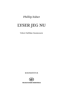 Lyser Jeg Nu for SSA and String Quartet<br><br>Choral Score