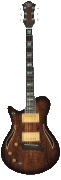 Hybrid Special Lefty Spalted Maple Burst Electric Guitar