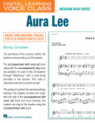 Aura Lee (Medium High Voice) (includes Audio) Digital Learning Voice Class<br><br>Medium High Voice