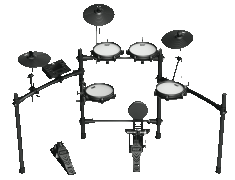 Kat Kt-150 All Mesh Electric Drum Set Complete