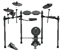 KT-100 5-Piece Electronic Drum Set (No Throne)