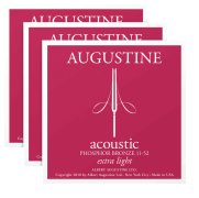 Acoustic Phosphor Bronze Guitar Strings Extra-Light (11-52) 3-Pack of 6-String Sets