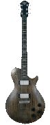 Patriot Decree Open Pore Faded Black Electric Guitar With Open Pore Ebony Fretboard