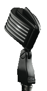 The Fin – Black Body/White LED Retro-Styled Dynamic Cardioid Microphone