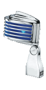 The Fin – Chrome Body/Blue LED Retro-Styled Dynamic Cardioid Microphone