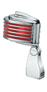 The Fin – Chrome Body/Red LED Retro-Styled Dynamic Cardioid Microphone