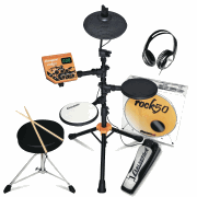 Rock50 Junior Electronic Drum Kit 3-Piece Kit with Sound Module and Headphones