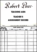 Cover for Teaching Aids, Teacher's Assignment Record : Pace Piano Education by Hal Leonard