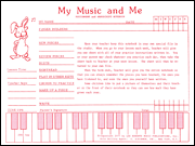 Teaching Aids, My Music & Me – Primary Manuscript and Assignment Diary