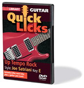 Up Tempo Rock – Quick Licks Style: Joe Satriani; Key: E