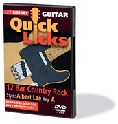 12-Bar Country Rock – Quick Licks Style: Albert Lee; Key: A