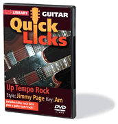 Up Tempo Rock – Quick Licks Style: Jimmy Page; Key: Am