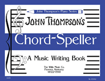 Chord Speller A Music Writing Book/ Later Elementary Level