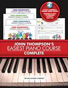 John Thompson's Easiest Piano Course – Complete: Learn to Play the Easiest Way! 4-Book/ Online Audio Boxed Set