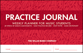 Practice Journal Weekly Planner for Music Students