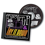 Turn It Up & Lay It Down, Vol. 5 – “Double Pedal Metal” Play-Along CD for Drummers