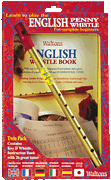 Learn to Play the English Penny Whistle for Complete Beginners Twin Pack (including key of D whistle and instruction book with 26 great tunes)