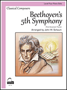 Beethoven's 5th Symphony Schaum Level 4 Piano Solo