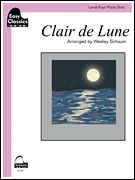 Clair de Lune Schaum Level Four Easy Classics Piano Solo