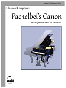 Pachelbel's Canon Schaum Level Six Piano Solo