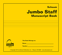 Jumbo Staff Manuscript Book