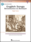 English Songs: Renaissance to Baroque The Vocal Library<br><br>High Voice