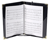 Premium Choral Folder 7-3/ 4 x 11; Elastic Stays