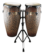 Supremo Series Select Chiseled Orange Congas 10&Prime; & 11&Prime;