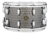 Gretsch Hammered Black Steel Snare Drum 8x14