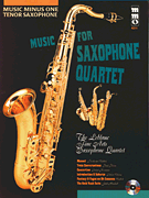 Product Cover for Music for Saxophone Quartet Music Minus One Tenor Saxophone Music Minus One Download by Hal Leonard