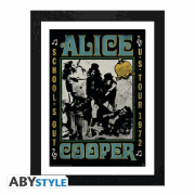 Alice Cooper &ndash; School's Out Tour Framed Print 12&Prime; x 16&Prime;