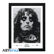 Alice Cooper – Early Alice Cooper Black and White Framed Print 12″ x 16″