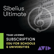 Sibelius ¦ Ultimate Team 1-Year Subscription New License, Education Pricing