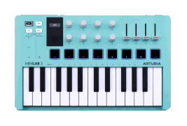 Arturia Minilab 3 25 Slim-key Controller - Aquamarine