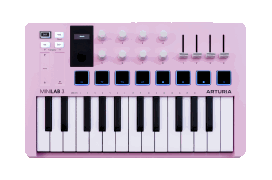 Arturia Minilab 3 25 Slim-key Controller - Rose Quartz