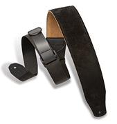 Product Cover for Right Height™ Suede Guitar Strap – Black Specialty Series – 2-1/2″ Wide Levys Straps Fretted Instrument Accessories by Hal Leonard