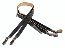 Product Cover for Genuine Leather Accordion Strap – Black (Set of 2) Folk Instruments Series – 1″ Wide Levys Straps Fretted Instrument Accessories by Hal Leonard