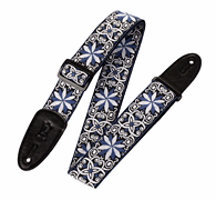 Cover for '60s Hootenanny Jacquard Weave Guitar Strap – Floral Blue : Levys Straps by Hal Leonard