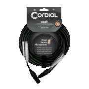 Premium High-Copper Microphone Cable with Road Wrap Peak Series – XLR to XLR Connectors, Enhanced Road Toughness, 33-Foot Cable